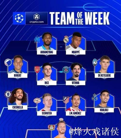 本轮欧冠最佳阵容:姆巴佩、维蒂尼亚领衔,赖斯 本轮欧冠最佳阵容:姆巴佩、维蒂尼亚领衔,赖斯